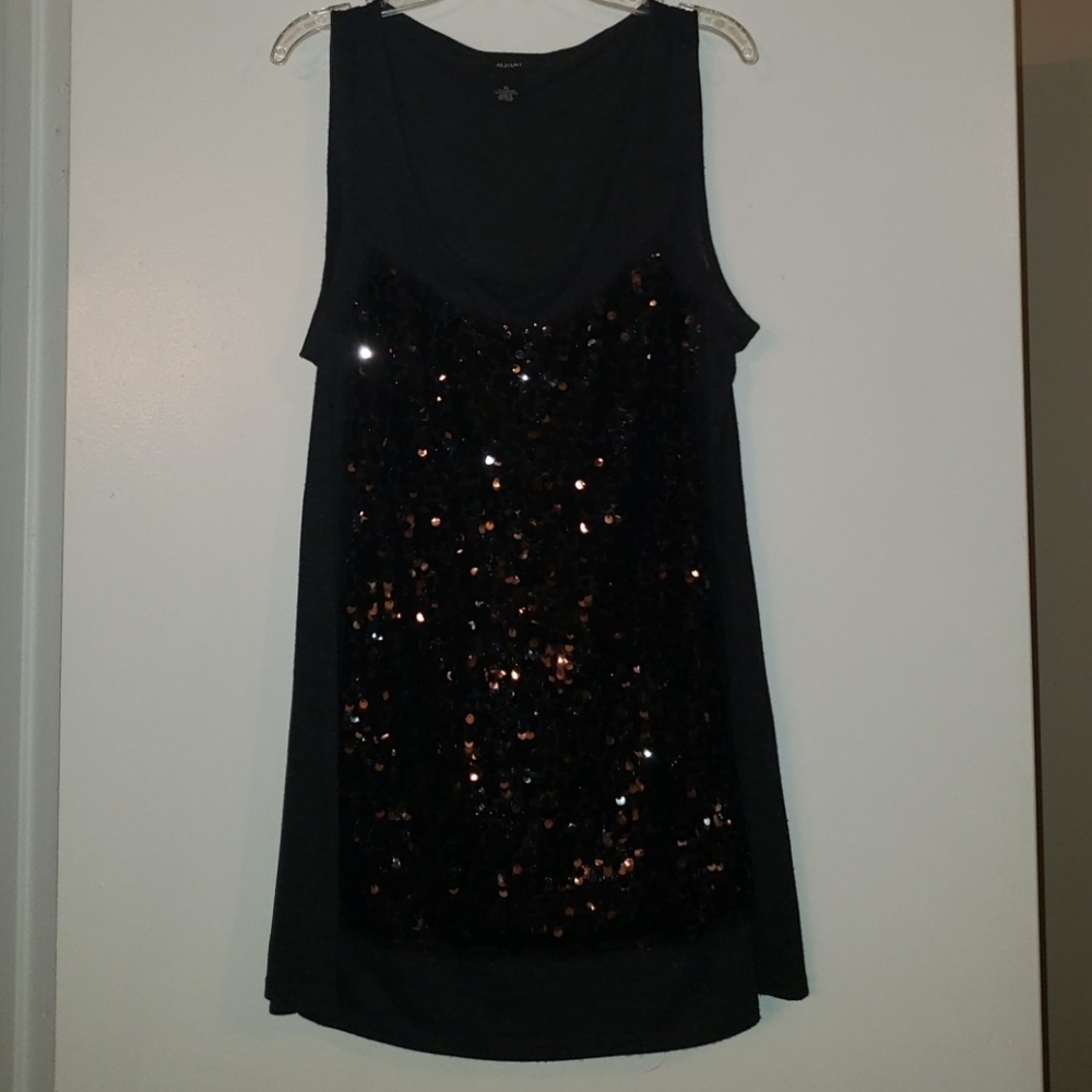 Alafani sequins black tank top